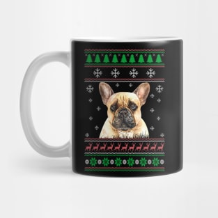 French Bulldog Ugly Christmas Sweater Funny Dog Lover Owner Gifts Mug